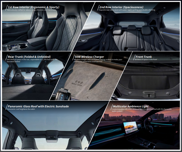 Interior canggih dan nyaman BYD Sealion 7